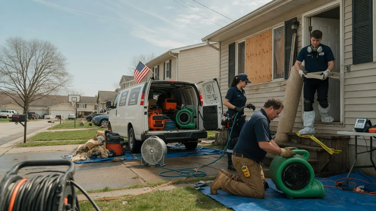 Water Damage Restoration in New Lisbon, IN near me